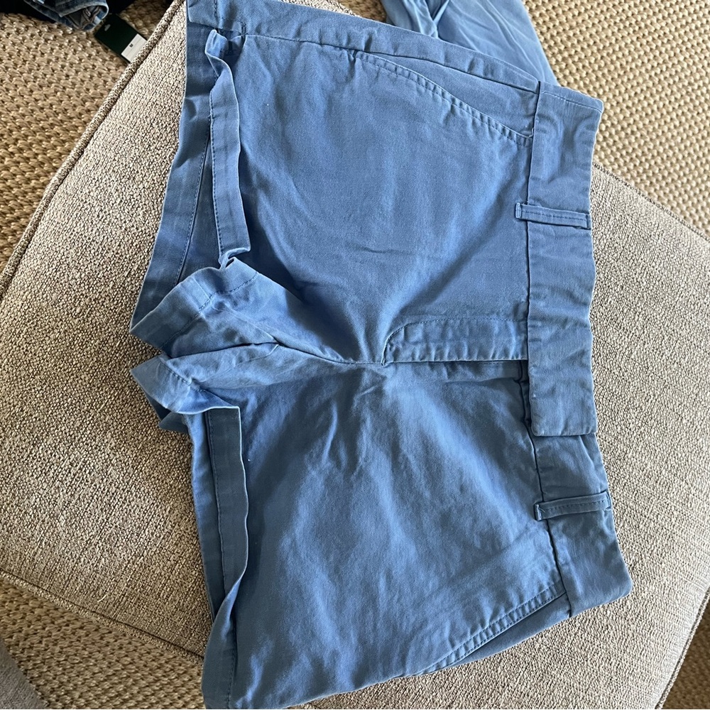 LOFT Blue High-Waist Casual Shorts